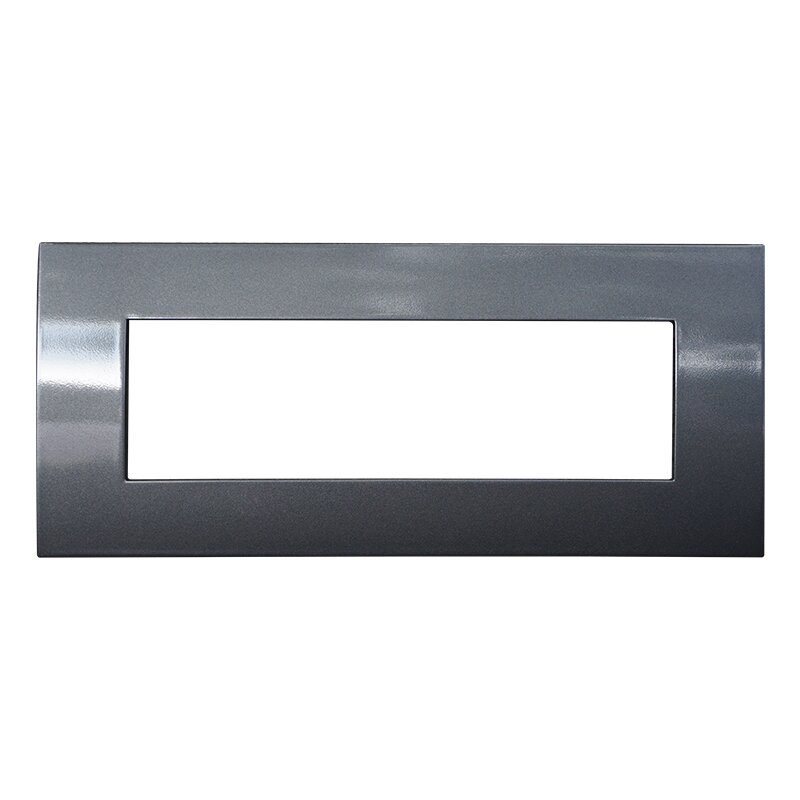 PLACCA PLASTICA 7P ACCIAIO SCURO